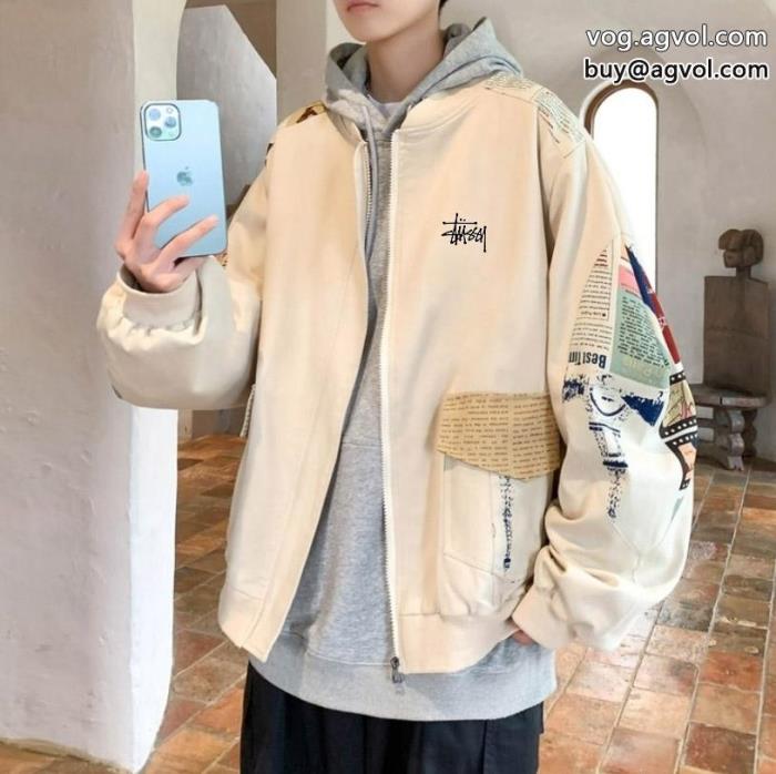 ブランド コピー 品STUSSY肌触りの良いサラりとキュートな印象コート_0_1