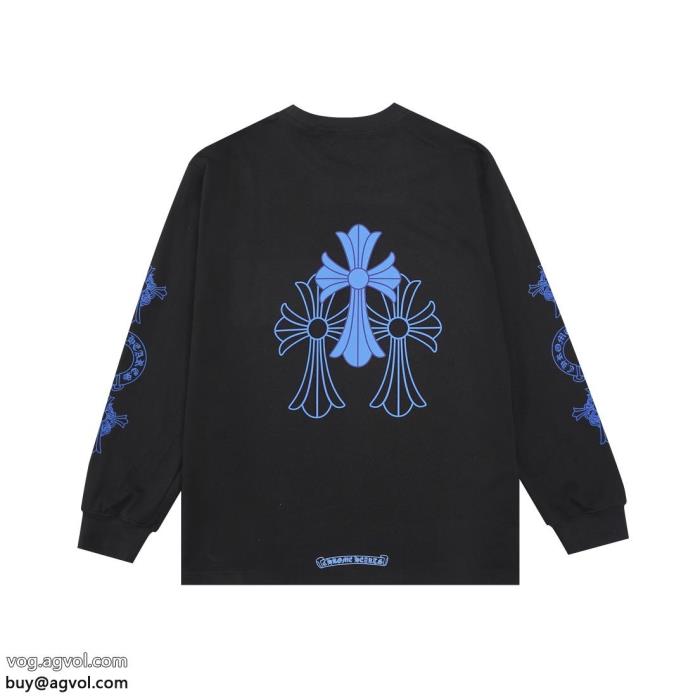 長袖TシャツCHROME HEARTS大人っぽい印象が素敵抜け感を出す偽物 ブランド 販売_0_0