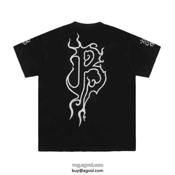 偽物 ブランド ショップbalenciaga元気な印象にあえて透かすスタイル半袖Tシャツ_0_1