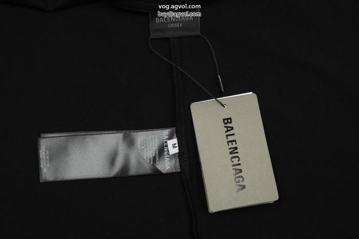 偽物 ブランド ショップbalenciaga元気な印象にあえて透かすスタイル半袖Tシャツ_0_2