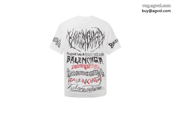 コピー ブランド 通販 安心半袖Tシャツ新商品☆完売必至高品質素材バレンシアガ_0_2
