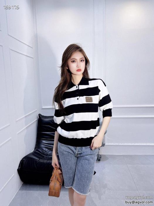 半袖Tシャツ23新作セールお洒落な印象にMIUMIU偽物 通販 _0_1