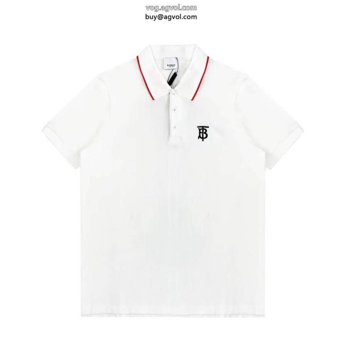 ブランド コピー 販売 半袖Tシャツ清潔感溢れるきれいめな印象BURBERRY_0_1