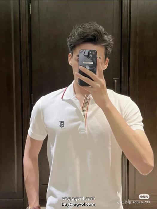 ブランド コピー 販売 半袖Tシャツ清潔感溢れるきれいめな印象BURBERRY_0_3