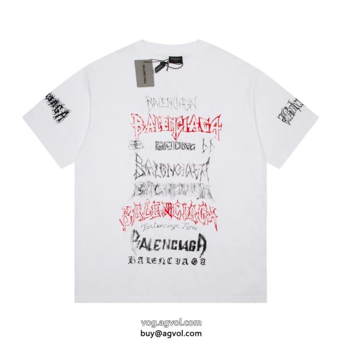 新作セール価格でゲット品が良い偽物 通販 半袖Tシャツbalenciaga_0_3