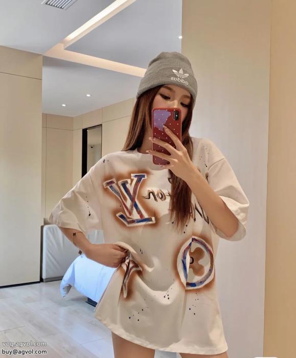 リラックス感急上昇優しげな高級人気色偽 ブランド半袖TシャツLOUIS VUITTON_0_3