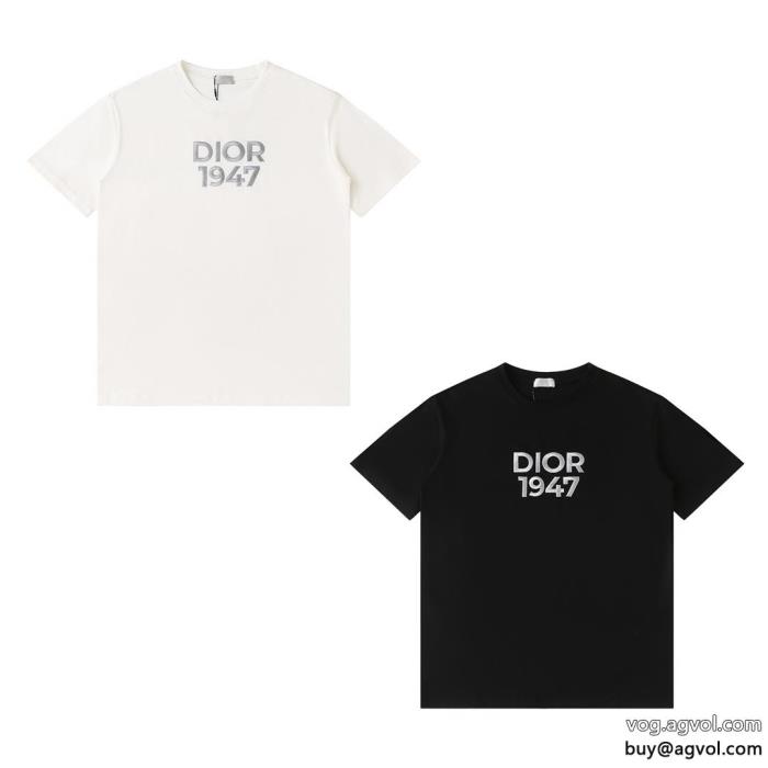 上品さ漂うカジュアルを一歩大人にスーパー コピー 安心DIOR半袖Tシャツ_0_2
