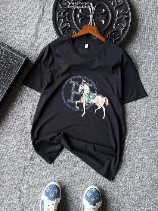 HERMESスーパー コピー 販売半袖Tシャツスタイリッシュファッション感満々_0_2