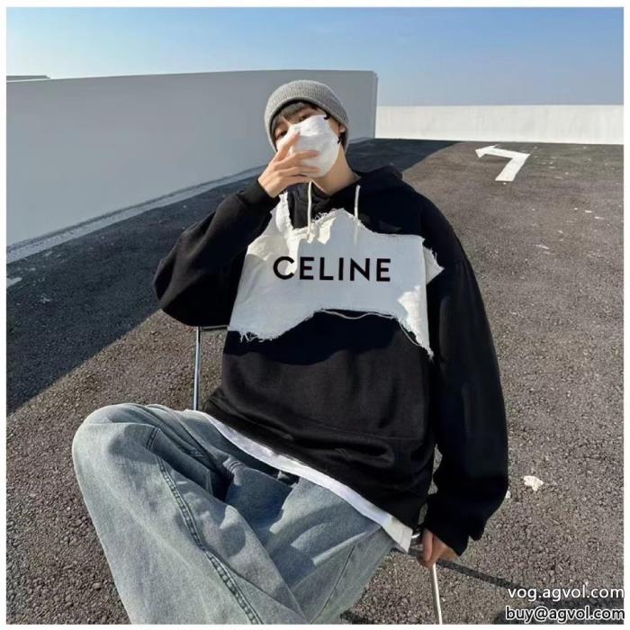 CELINEパーカースーパー コピー 安心 限定版プリント圧倒的な人気_0_2