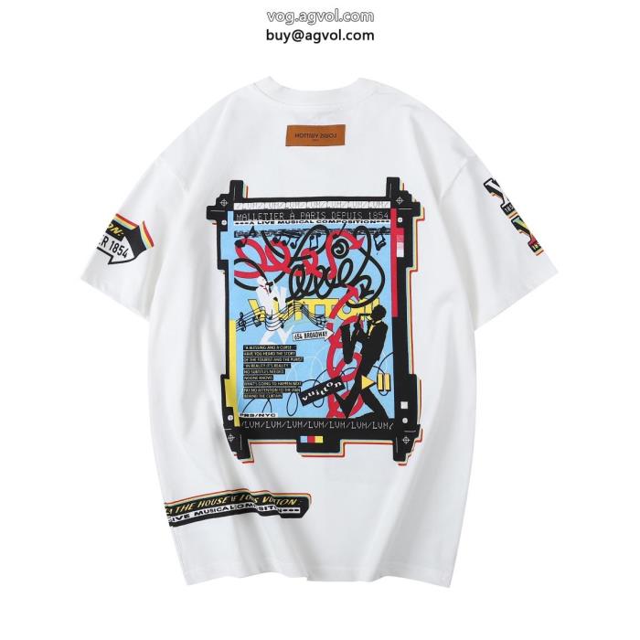 半袖TシャツLOUIS VUITTONスーパー コピー 品魅力がたっぷり男女共用_0_0