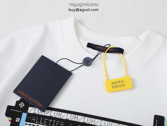 半袖TシャツLOUIS VUITTONスーパー コピー 品魅力がたっぷり男女共用_0_1