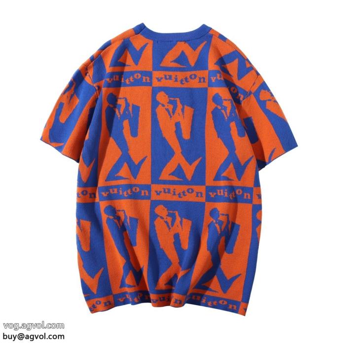 半袖Tシャツ元気な印象にエレガント系スタイルルイ ヴィトン偽物 ブランド_0_1