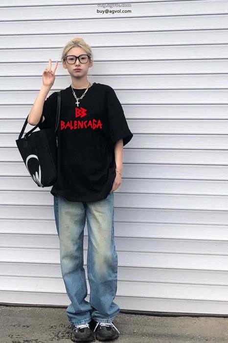 balenciaga機能的なアイテムSS23限定版半袖Tシャツブランド 通販_0_0