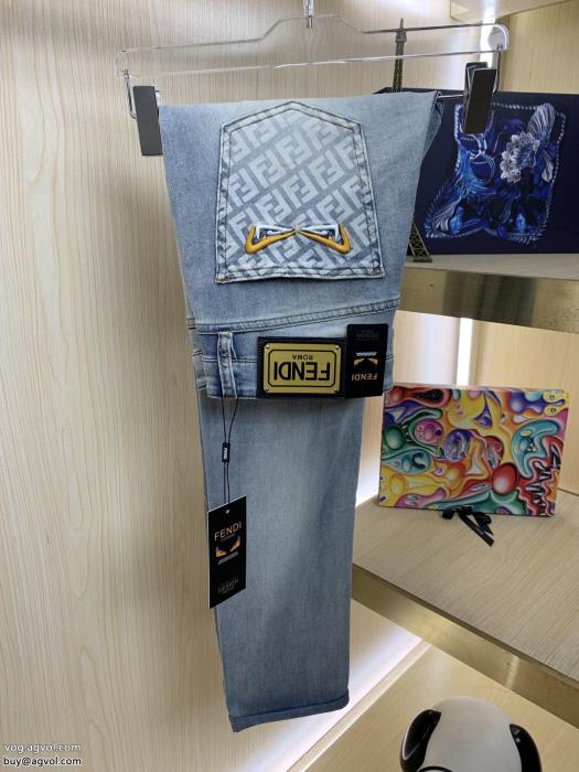 23SS海外直営風通しのよいジーンズ偽物 ブランド 販売FENDI_0_0