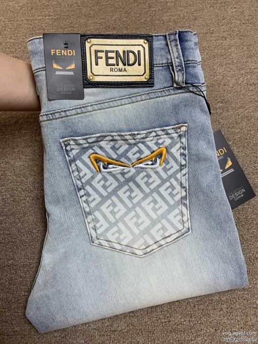 23SS海外直営風通しのよいジーンズ偽物 ブランド 販売FENDI_0_2