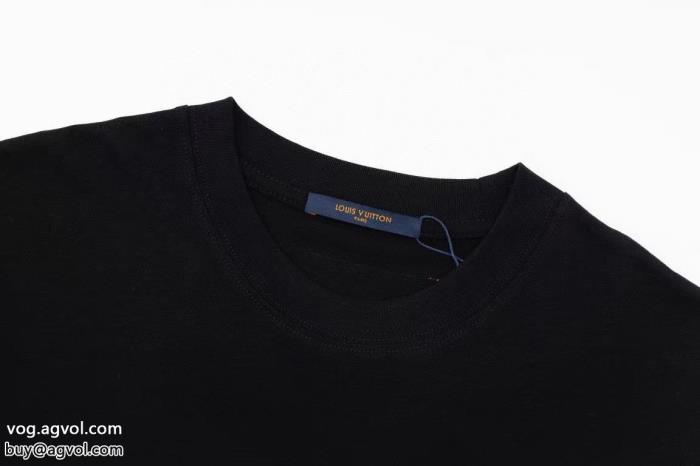 LOUIS VUITTON偽物 ブランド ショップ話題沸騰シンプルなデザイン半袖Tシャツ_2_1