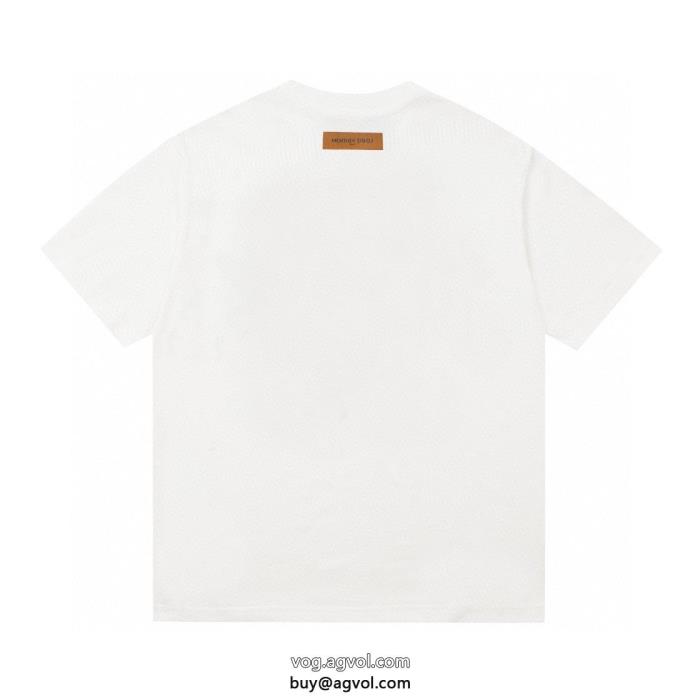 上品で優しい雰囲気に抜け感や着心地重視半袖Tシャツスーパー コピー 安心LOUIS VUITTON_0_1