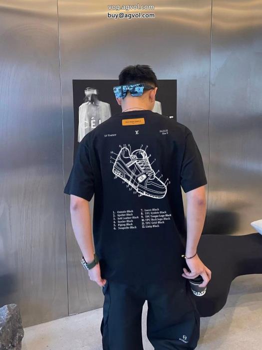 SS23残り僅魅力的なポイントLOUIS VUITTONブランド 偽物 激安半袖Tシャツ_0_0