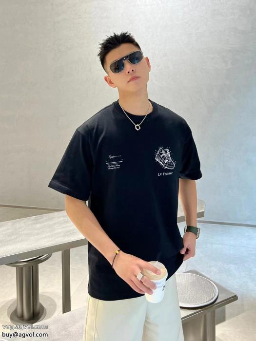 SS23残り僅魅力的なポイントLOUIS VUITTONブランド 偽物 激安半袖Tシャツ_0_2