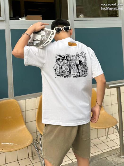 2024年夏最新作優しげ人気アイテムLOUIS VUITTONコピー ブランド半袖Tシャツ_0_0