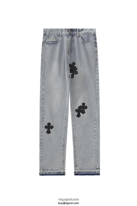 アイドル着用今や定番アイテム好評品ジーンズ偽 ブランドCHROME HEARTS_0_2