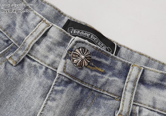 アイドル着用今や定番アイテム好評品ジーンズ偽 ブランドCHROME HEARTS_0_3