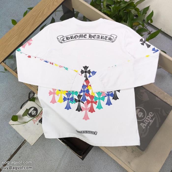 クロムハーツファッションの最先端！早い者勝ちコピー 品 販売長袖Tシャツ_0_1