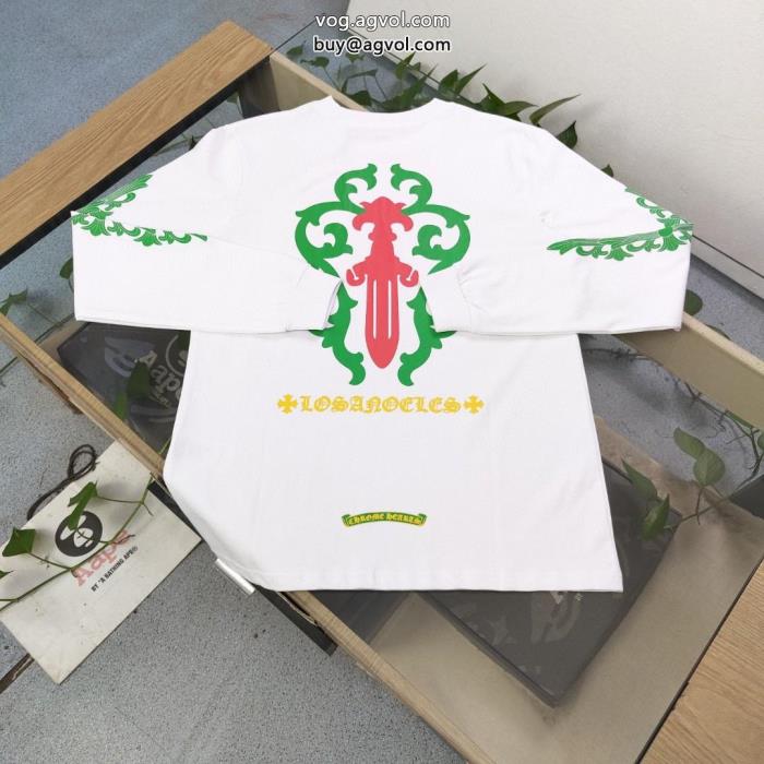 CHROME HEARTSスーパー ブランド コピー機能面抜群人気商品長袖Tシャツ_0_1