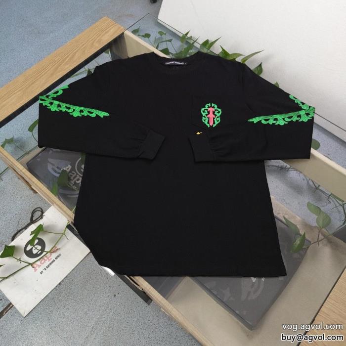 CHROME HEARTSスーパー ブランド コピー機能面抜群人気商品長袖Tシャツ_0_2