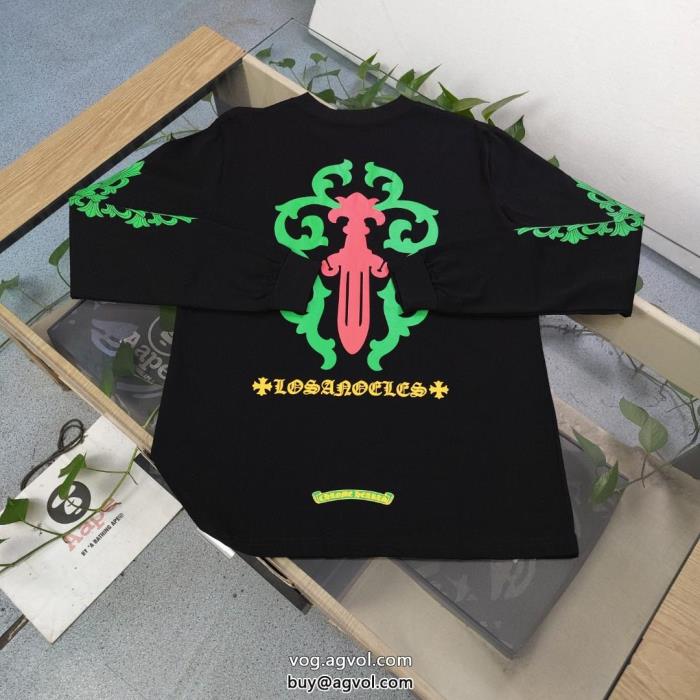 CHROME HEARTSスーパー ブランド コピー機能面抜群人気商品長袖Tシャツ_0_3