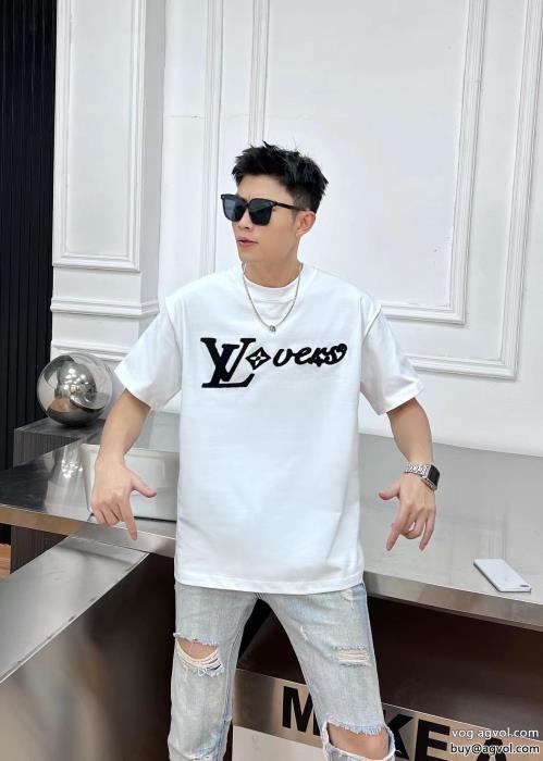 カッコカワイイスタイルアップ上品半袖TシャツLOUIS VUITTON激安 通販 専門_0_0