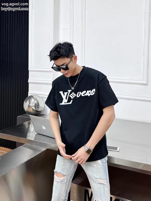 カッコカワイイスタイルアップ上品半袖TシャツLOUIS VUITTON激安 通販 専門_0_3