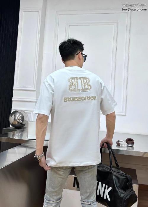 ブランド 偽物 通販バレンシアガ半袖Tシャツ定番人気夏の大人カジュアル_0_0