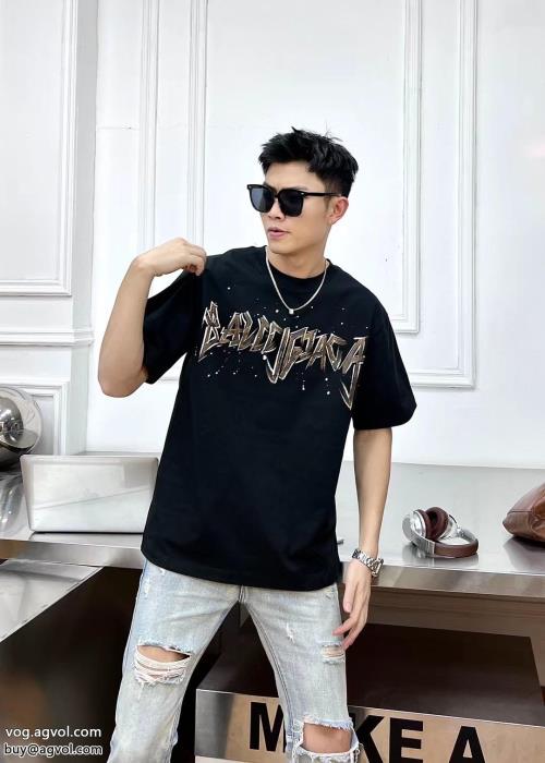 ブランド コピー 販売半袖Tシャツbalenciaga大胆なデザイン高級感ある_0_2