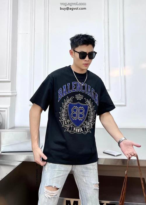 通気性のいい日本即完売予想ブランド 通販半袖Tシャツbalenciaga_0_3
