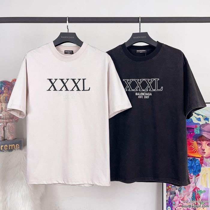 偽 ブランド 購入balenciagaスタイリッシュなデザインSS23限定版半袖Tシャツ_0_4