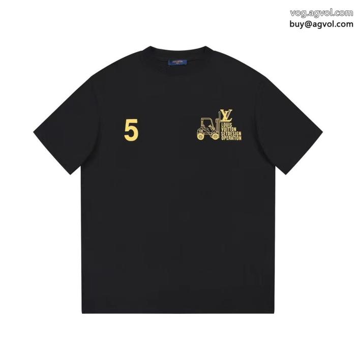 LOUIS VUITTON最安値232024最新モデルブランド コピー 品半袖Tシャツ_0_1