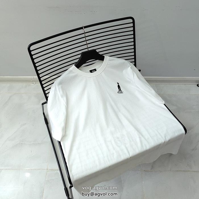 STUSSYブランド コピー今っぽいトレンド人気急上昇中半袖Tシャツ_0_2
