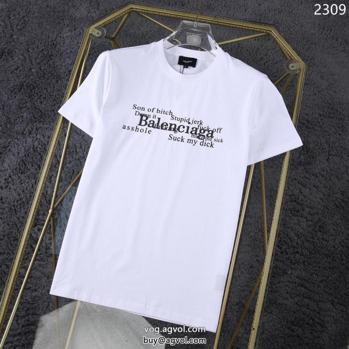 balenciaga半袖Tシャツブランド コピー  圧倒的な人気今年の夏は着こなし_0_1