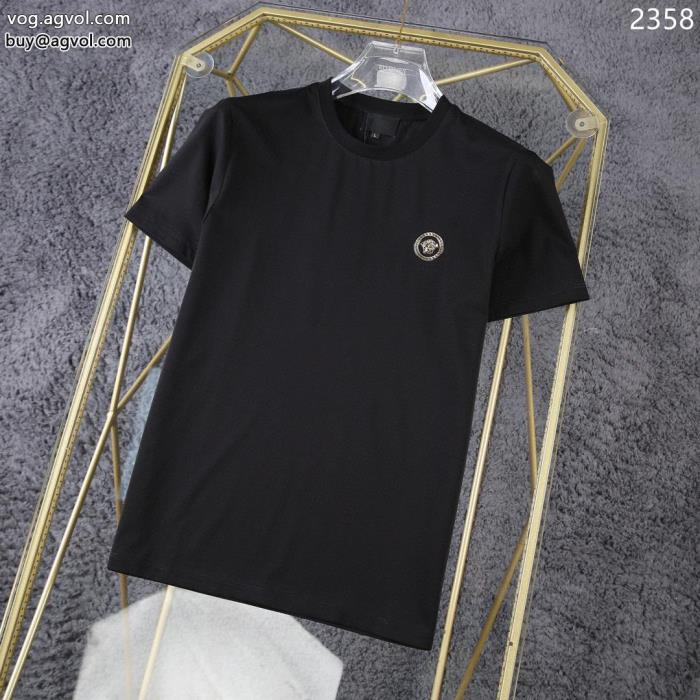 ヴェルサーチ半袖Tシャツ偽 ブランド 大絶賛クラシカルな雰囲気_0_0