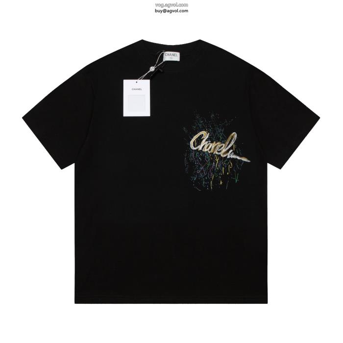 2024トレンド感満載なアイテムきれいめ派に上質偽物 ブランド 販売半袖TシャツCH_0_0