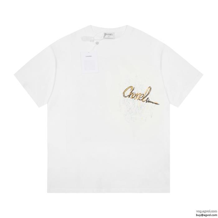 2024トレンド感満載なアイテムきれいめ派に上質偽物 ブランド 販売半袖TシャツCH_0_3