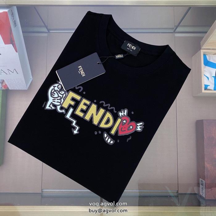 夏大人気のアイテム今流行FENDIブランド スーパー コピー 優良半袖Tシャツ_0_0