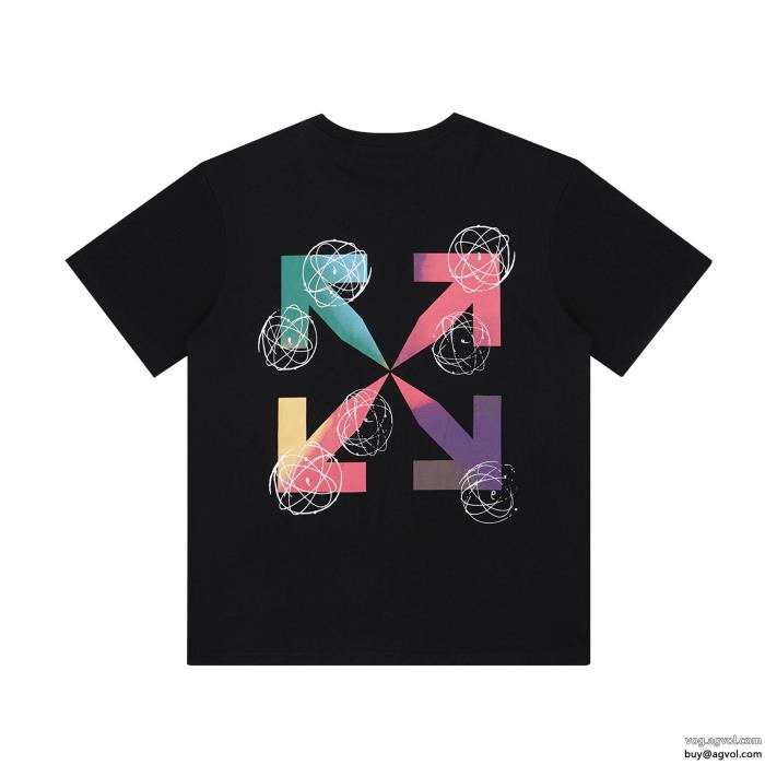 Off-White偽 ブランド 購入根強い人気定番商品洗練された印象半袖Tシャツ_0_1