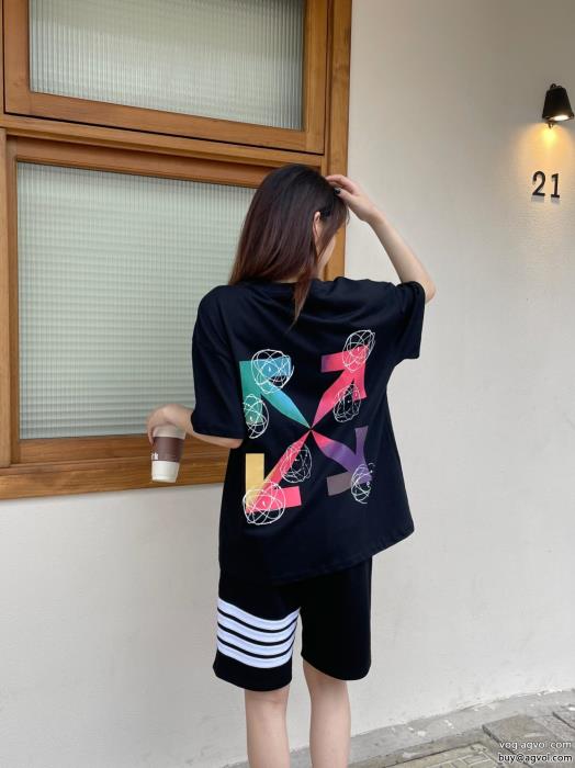 Off-White偽 ブランド 購入根強い人気定番商品洗練された印象半袖Tシャツ_0_4