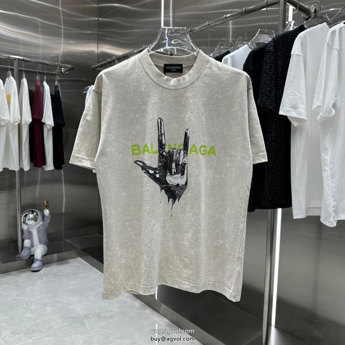 万能アイテムクラシカルな雰囲気balenciagaブランド コピー 優良半袖Tシャツ_0_0
