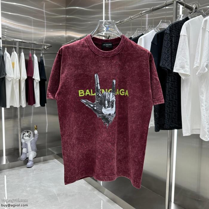 万能アイテムクラシカルな雰囲気balenciagaブランド コピー 優良半袖Tシャツ_0_2