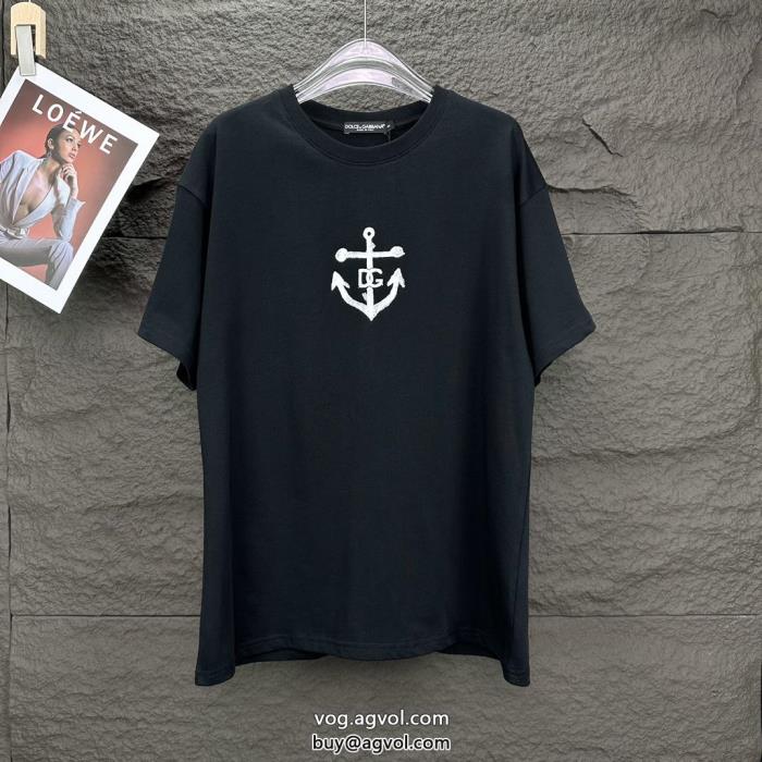 2024年夏最新作軽やかな印象半袖Tシャツブランド 通販 激安Dolce&Gabbana_0_0