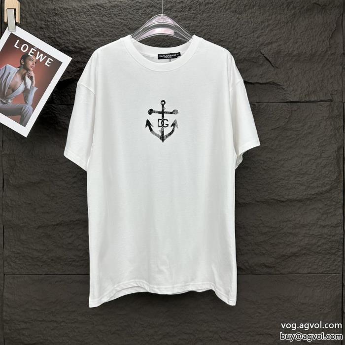 2024年夏最新作軽やかな印象半袖Tシャツブランド 通販 激安Dolce&Gabbana_0_2