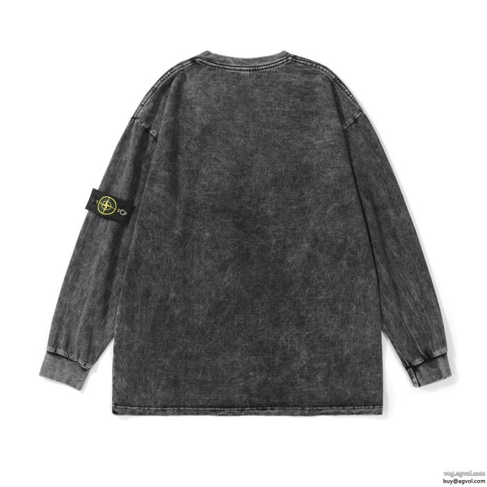 ブランド 品 激安 通販長袖Tシャツ透け感優しい風合いが魅力Stone Island_0_1